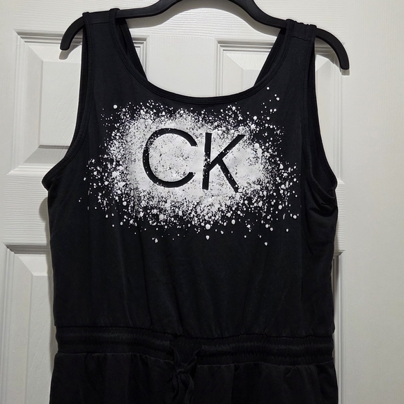Calvin Klein Womens Black Sleeveless Jumpsuit - Picture 2 of 5